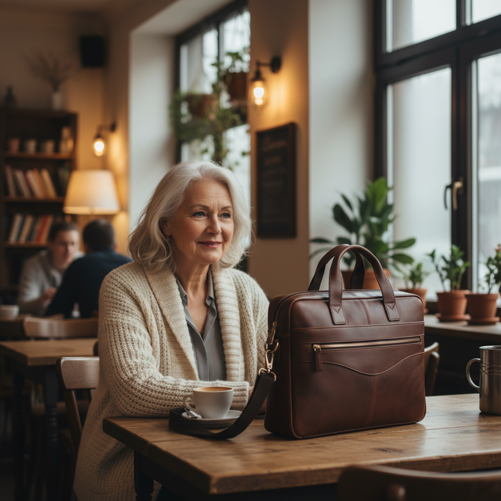 Anthony Leder-Aktentasche