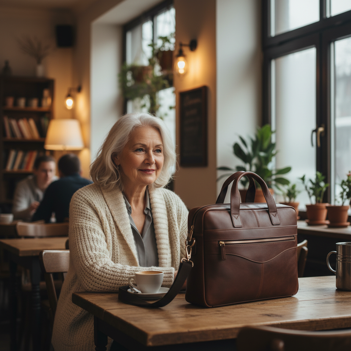 Anthony Leder-Aktentasche