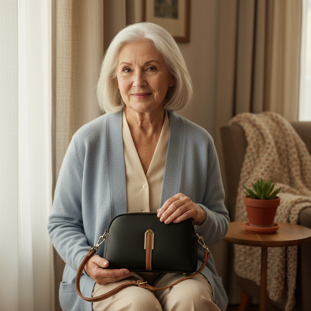 Mila Leder-Umhängetasche