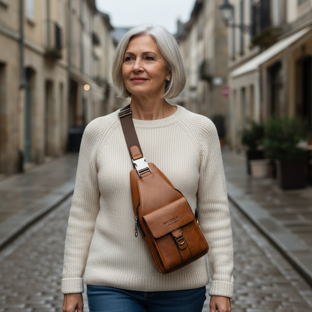 Silas Vintage Brusttasche